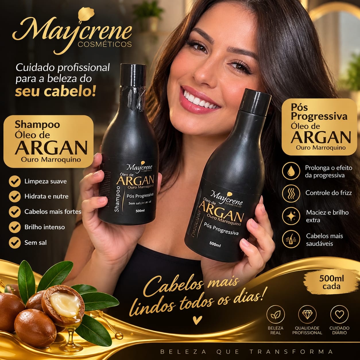kit shampoo + condicionador 1litro
